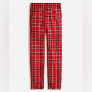 J. CREW Kate Pant in Good Tidings plaid wool blend — size 4